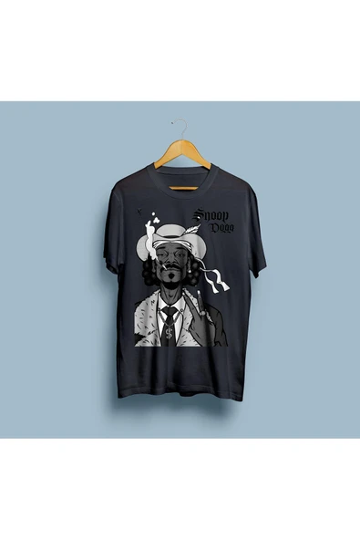 Oversize Snoop Dogg Tasarım Unisex T-shirt - Resim 6