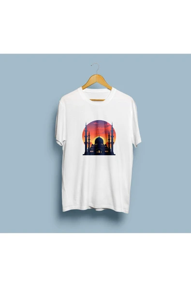 Oversize Cami Silueti / Mosque Tasarım unisex T-shirt ürün görseli