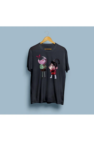 Oversize Vanellope von Schweetz Tasarım Unisez T-shirt - Resim 7