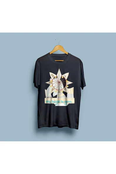 Oversize Jill's Wish Tasarım Unisex T-shirt - Resim 5