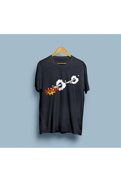 Oversize Poof! Tasarım Unisex T-shirt - Resim 7