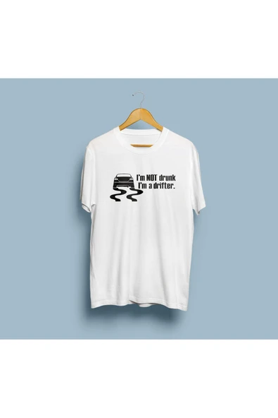Oversize Sarhoş Değilim Drift yapıyorum unisex T-shirt - Resim 3