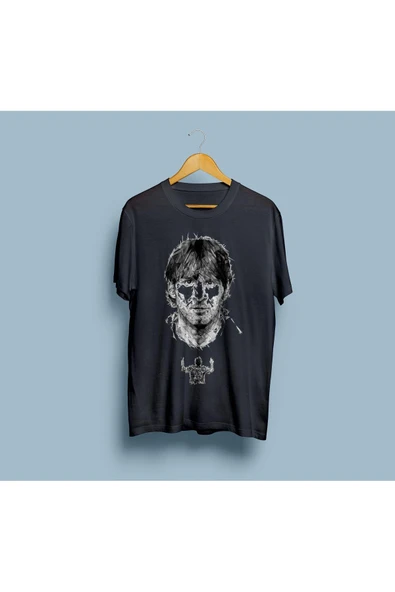 Oversize Messi Tasarım Unisex T-shirt - Resim 6