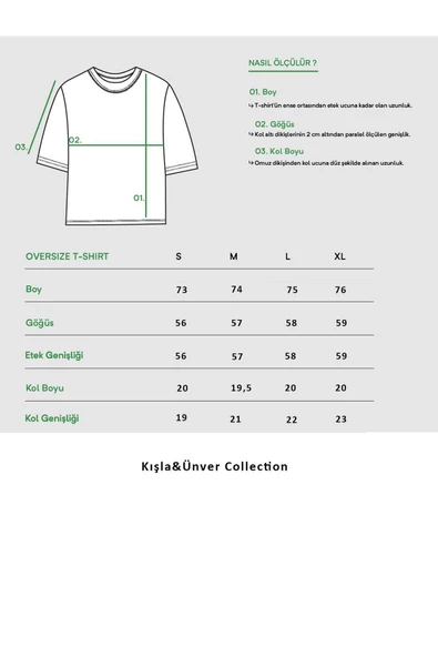 Oversize Classic Stone Washed Tasarım Unisex T-shirt - Resim 4