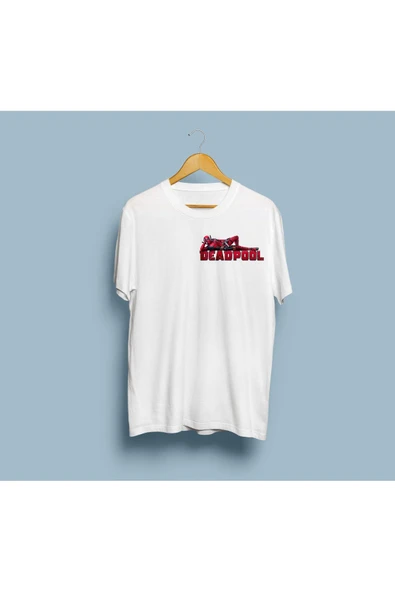 Oversize Deadpool Yazılı Tasarım Unisex T-shirt - Resim 2