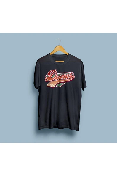 Oversize Dunes Ibiza Tasarım Unisex T-shirt - Resim 5