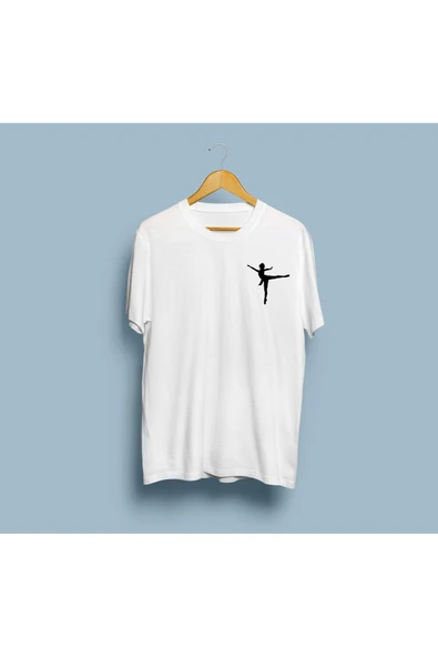 Oversize Bale / Balerin / Ballerina Tasarım unisex T-shirt - Resim 2