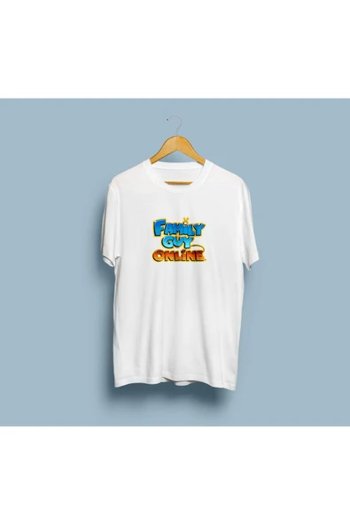 Oversize Family Guy Online Tasarım unisex T-shirt - Resim 3