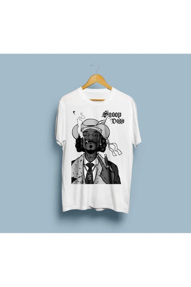 Oversize Snoop Dogg Tasarım Unisex T-shirt - Resim 3