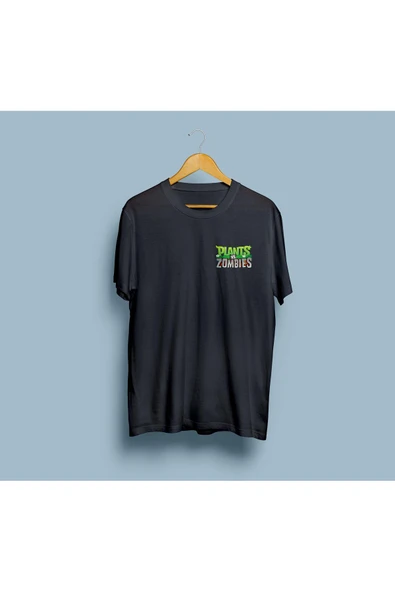 Oversize Plants vs Zombies Cep tasarım unisex T-shirt - Resim 5