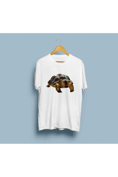 Oversize Kaplumbağa Tasarım unisex T-shirt - Resim 4