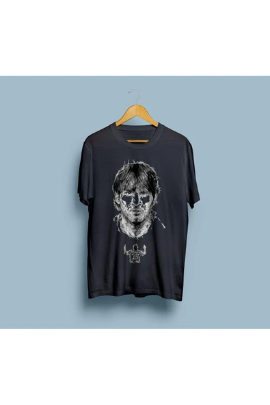 Oversize Messi Tasarım Unisex T-shirt - Resim 7
