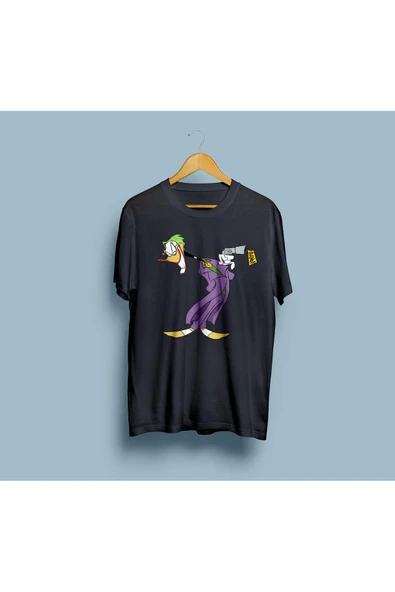 Oversize Joker Daffy Tasarım Unisex T-shirt - Resim 7
