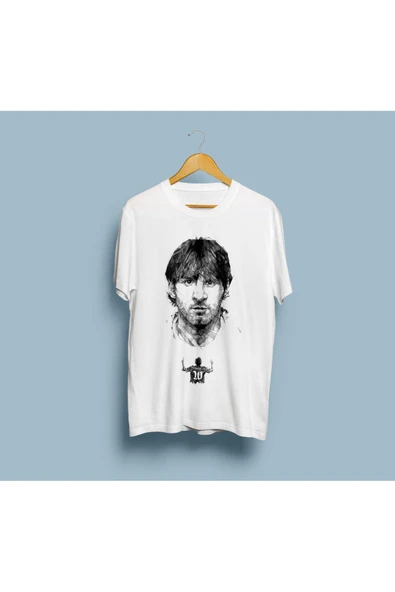 Oversize Messi Tasarım Unisex T-shirt - Resim 3