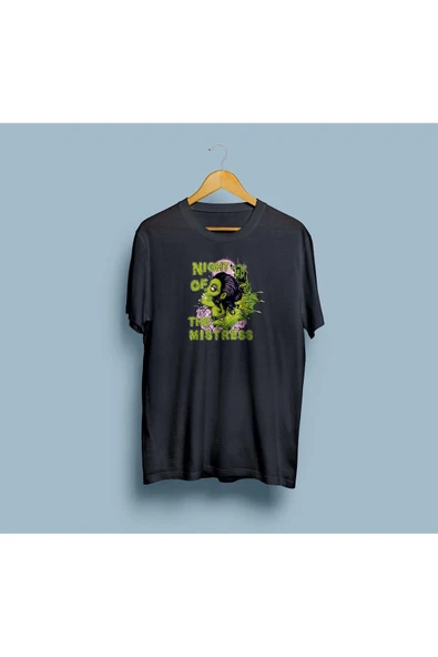 Oversize Night Of The Mistress Tasarım unisex T-shirt - Resim 5