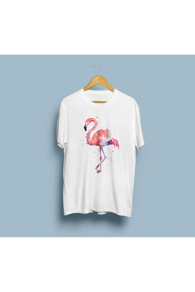 Oversize Flamingo Tasarımı Unisex T-shirt ürün görseli