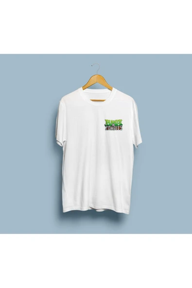 Oversize Plants vs Zombies Cep tasarım unisex T-shirt - Resim 4