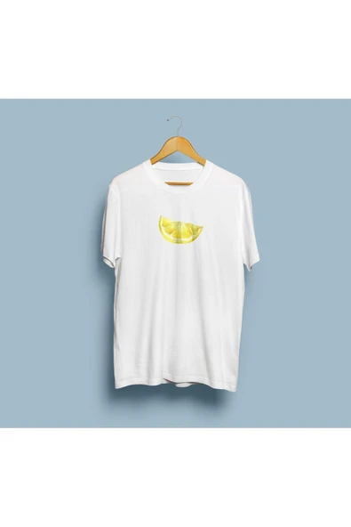 Oversize Limon Dilimi Tasarım Unisex T-shirt ürün görseli