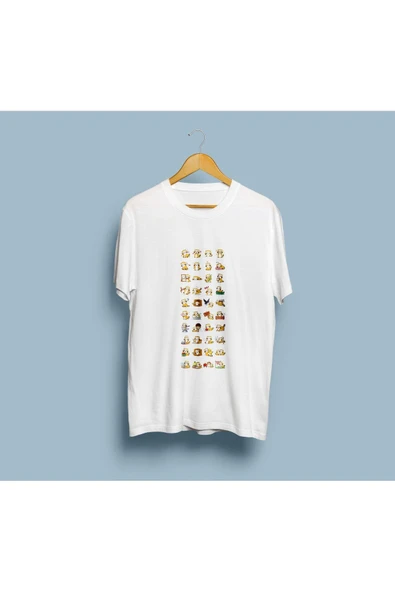 Oversize Tüm Duygusal Modlar Tasarım unisex T-shirt ürün görseli 1