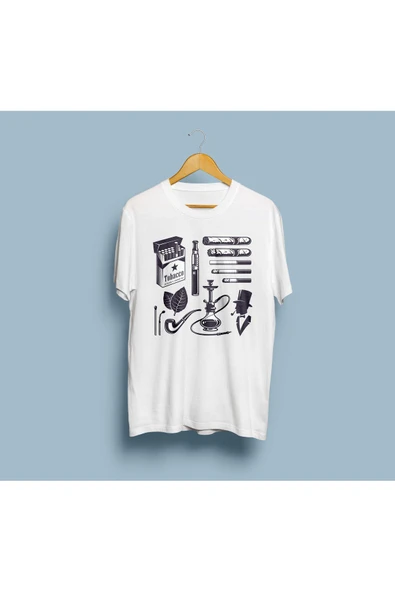 Oversize Tütün Ürünleri Tasarım Unisex T-shirt - Resim 3