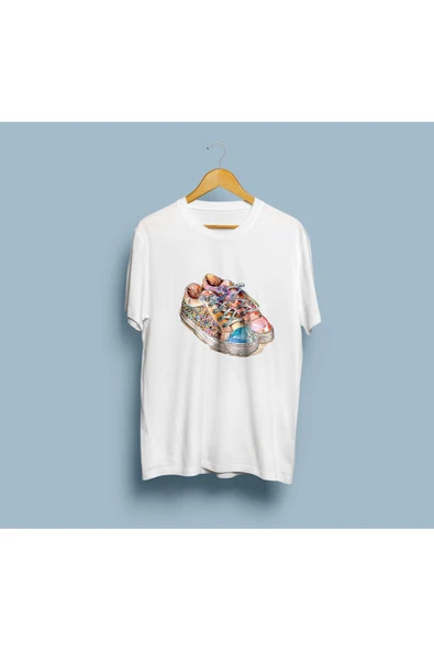 Oversize Ayakkabı / Sneakers Tasarım unisex T-shirt - 3