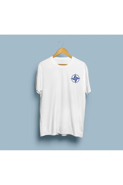 Oversize NATO Cep Logo Baskılı Unisex T-shirt - Resim 3