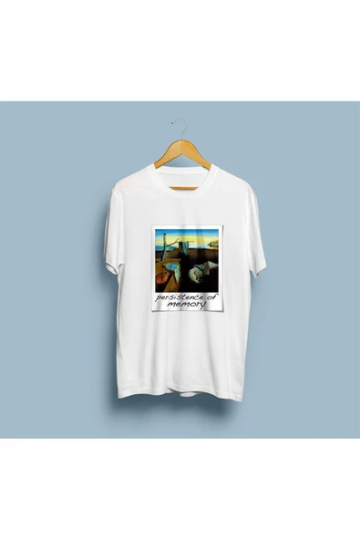 Oversize Belleğin Azmi Tablosu Salvador Dali Tasarım Unisex T-shirt - 2