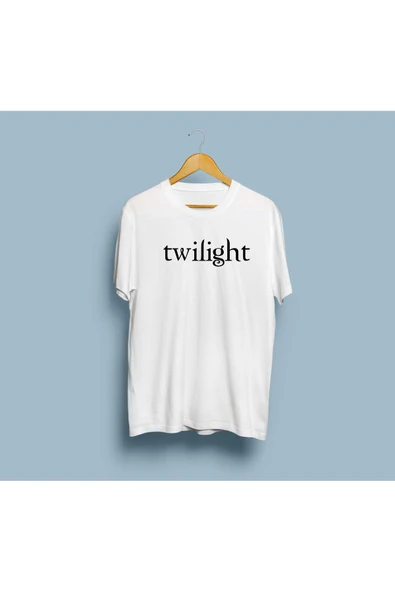 Oversize Twilight Yazı Baskılı Unisex T-shirt - Resim 2