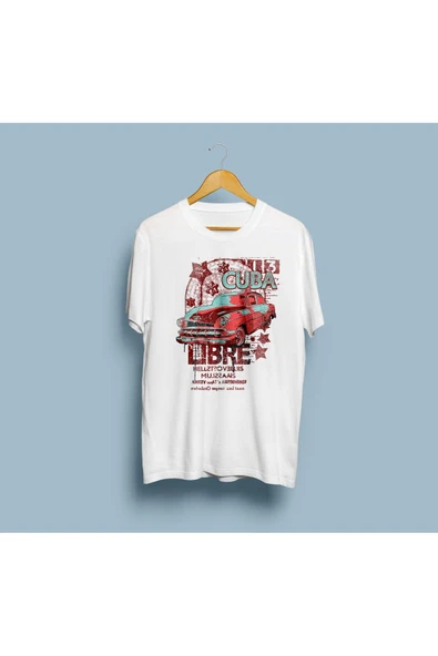 Oversize Cuba Libre Tasarım Unisex T-shirt - Resim 3