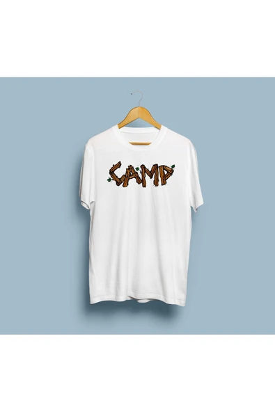 Oversize Camp Tasarım Unisex T-shirt - Resim 3