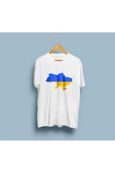 Oversize Ukraine / Ukrayna Tasarım unisex T-shirt - Resim 2