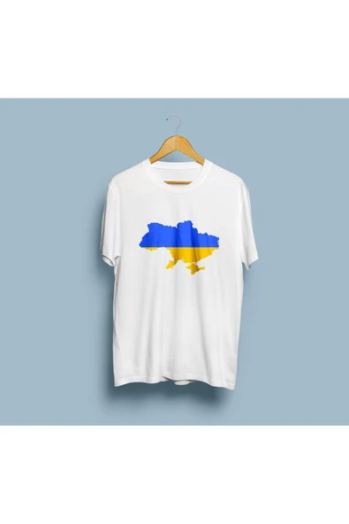 Oversize Ukraine / Ukrayna Tasarım unisex T-shirt - Resim 3