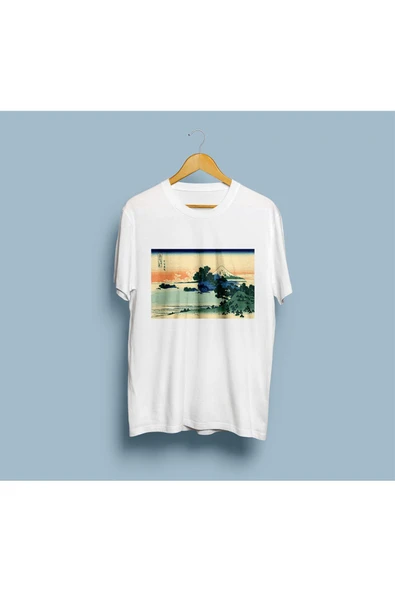 Oversize Sagami Plaj Tasarım Unisex T-shirt - Resim 2
