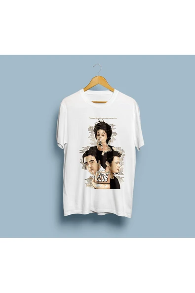 Oversize Fight Club Tasarım Unisex T-shirt - Resim 3