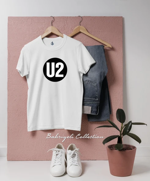 Oversize U2 Logo Innocence Tasarımlı Unisex T-Shirt - Resim 4