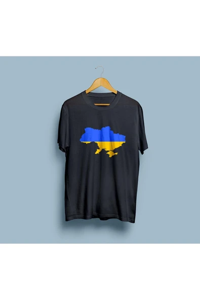 Oversize Ukraine / Ukrayna Tasarım unisex T-shirt - Resim 5