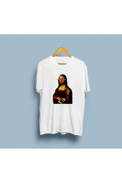 Oversize Mona Lisa Supreme Tasarım Unisex T-shirt ürün görseli