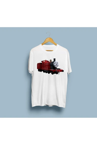 Oversize Thomas ve Arkadaşları Tasarım Unisex T-shirt - Resim 2