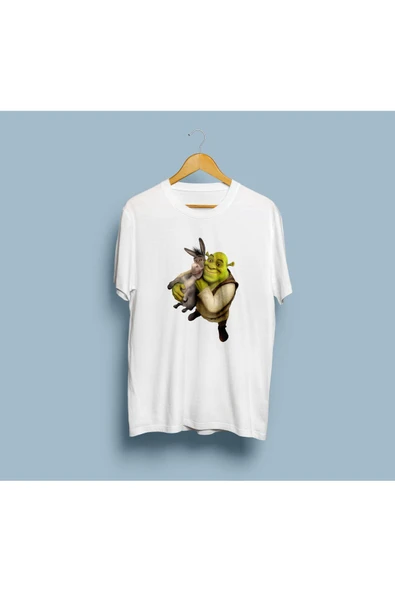 Oversize Shrek Baskılı Tasarım Unisex T-shirt - Resim 2