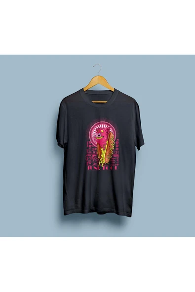 Oversize Hot Dog Tasarım Unisex T-shirt - Resim 5