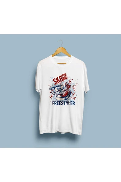 Oversize Freestyler Tasarım Unisex T-shirt - Resim 4