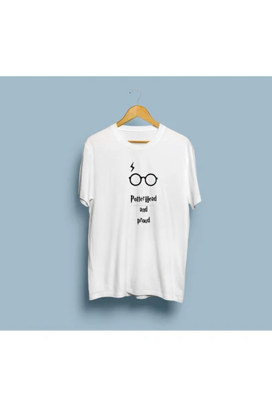 Oversize Potterhead and Proud Yazılı Unisex T-shirt - Resim 3