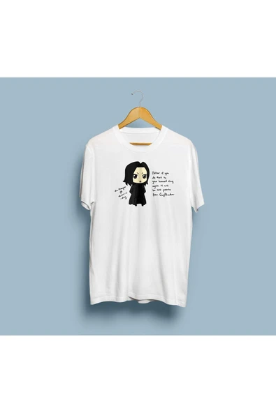 Oversize Harry Potter Severus Snape Baskılı Unisex T-shirt - Resim 3