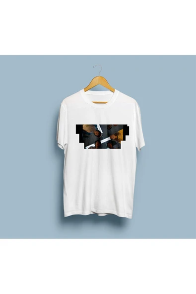 Oversize Stranger Things Karakterler Tasarım Unisex T-shirt - Resim 2