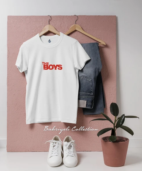 Oversize the boys Tasarımlı Unisex T-Shirt - Resim 7