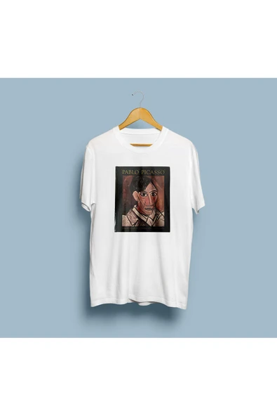 Oversize Pablo Picasso Tasarım Unisex T-shirt - Resim 2
