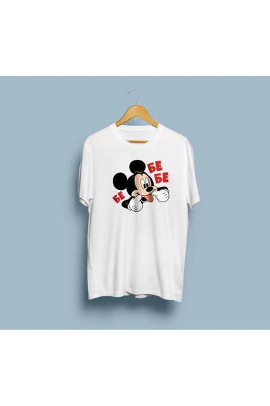 Oversize Mickey Mouse Tasarım Unisex T-shirt - Resim 2