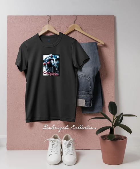 Oversize Crysis 3 Tasarımlı Unisex T-Shirt - Resim 2