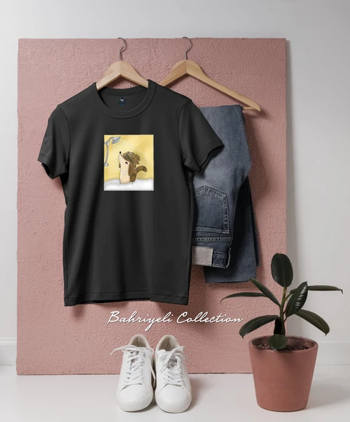 Oversize Regular Show- Mordecai and Rigby Tasarımlı Unisex T-Shirt - 6