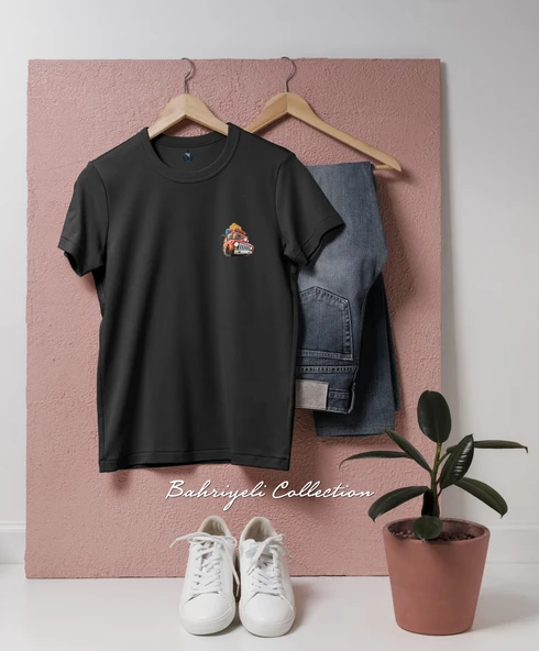 Oversize Arabayla road trip travel Tasarımlı Unisex T-Shirt - 8